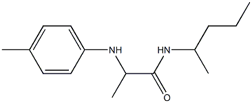 2-[(4-methylphenyl)amino]-N-(pentan-2-yl)propanamide 化学構造式