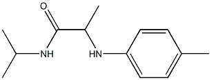 2-[(4-methylphenyl)amino]-N-(propan-2-yl)propanamide,,结构式
