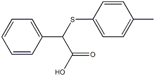 2-[(4-methylphenyl)sulfanyl]-2-phenylacetic acid 结构式
