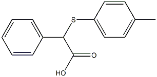 2-[(4-methylphenyl)sulfanyl]-2-phenylacetic acid Structure