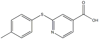  2-[(4-methylphenyl)sulfanyl]pyridine-4-carboxylic acid