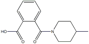 2-[(4-methylpiperidin-1-yl)carbonyl]benzoic acid Structure