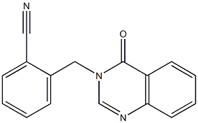 2-[(4-oxo-3,4-dihydroquinazolin-3-yl)methyl]benzonitrile 化学構造式