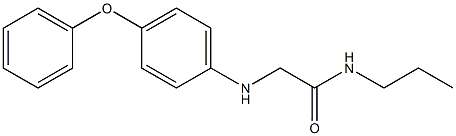 2-[(4-phenoxyphenyl)amino]-N-propylacetamide,,结构式