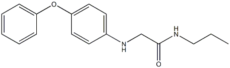 2-[(4-phenoxyphenyl)amino]-N-propylacetamide Structure