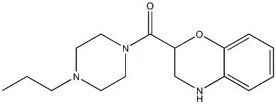 2-[(4-propylpiperazin-1-yl)carbonyl]-3,4-dihydro-2H-1,4-benzoxazine 结构式