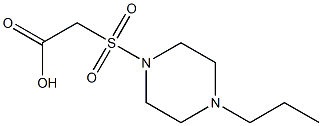 2-[(4-propylpiperazine-1-)sulfonyl]acetic acid