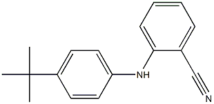 2-[(4-tert-butylphenyl)amino]benzonitrile Structure