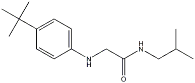 2-[(4-tert-butylphenyl)amino]-N-(2-methylpropyl)acetamide Struktur