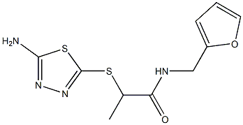  2-[(5-amino-1,3,4-thiadiazol-2-yl)sulfanyl]-N-(furan-2-ylmethyl)propanamide