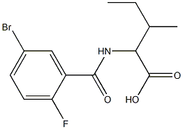 2-[(5-bromo-2-fluorobenzoyl)amino]-3-methylpentanoic acid