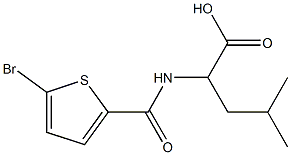 2-[(5-bromothiophen-2-yl)formamido]-4-methylpentanoic acid Structure