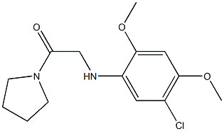 2-[(5-chloro-2,4-dimethoxyphenyl)amino]-1-(pyrrolidin-1-yl)ethan-1-one