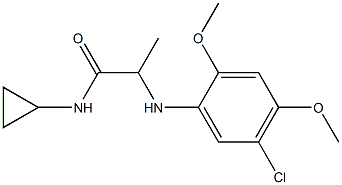 2-[(5-chloro-2,4-dimethoxyphenyl)amino]-N-cyclopropylpropanamide