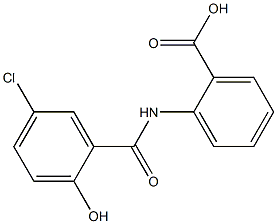  2-[(5-chloro-2-hydroxybenzene)amido]benzoic acid