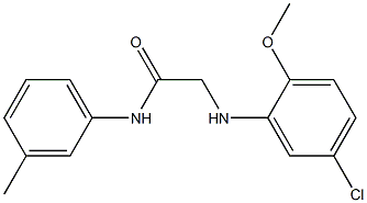 2-[(5-chloro-2-methoxyphenyl)amino]-N-(3-methylphenyl)acetamide Structure