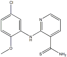 2-[(5-chloro-2-methoxyphenyl)amino]pyridine-3-carbothioamide Structure