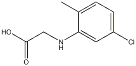 2-[(5-chloro-2-methylphenyl)amino]acetic acid 化学構造式