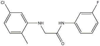 2-[(5-chloro-2-methylphenyl)amino]-N-(3-fluorophenyl)acetamide