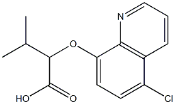 2-[(5-chloroquinolin-8-yl)oxy]-3-methylbutanoic acid,,结构式
