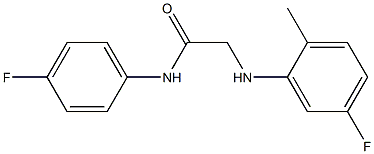 2-[(5-fluoro-2-methylphenyl)amino]-N-(4-fluorophenyl)acetamide Struktur