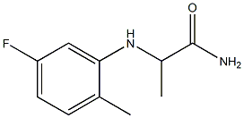 2-[(5-fluoro-2-methylphenyl)amino]propanamide,,结构式