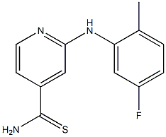 2-[(5-fluoro-2-methylphenyl)amino]pyridine-4-carbothioamide Struktur