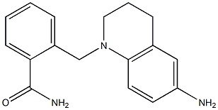 2-[(6-amino-1,2,3,4-tetrahydroquinolin-1-yl)methyl]benzamide Structure