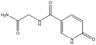 2-[(6-oxo-1,6-dihydropyridin-3-yl)formamido]acetamide 化学構造式