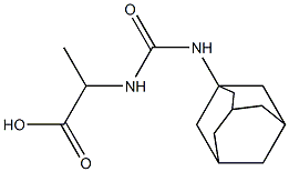 2-[(adamantan-1-ylcarbamoyl)amino]propanoic acid 化学構造式