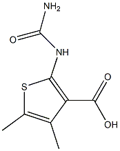 2-[(aminocarbonyl)amino]-4,5-dimethylthiophene-3-carboxylic acid,,结构式