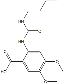 2-[(butylcarbamoyl)amino]-4,5-dimethoxybenzoic acid|
