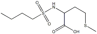 2-[(butylsulfonyl)amino]-4-(methylthio)butanoic acid 结构式