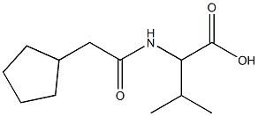 2-[(cyclopentylacetyl)amino]-3-methylbutanoic acid