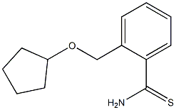 2-[(cyclopentyloxy)methyl]benzenecarbothioamide 结构式