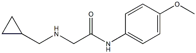 2-[(cyclopropylmethyl)amino]-N-(4-methoxyphenyl)acetamide Structure