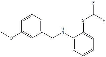 2-[(difluoromethyl)sulfanyl]-N-[(3-methoxyphenyl)methyl]aniline