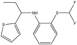 2-[(difluoromethyl)sulfanyl]-N-[1-(thiophen-2-yl)propyl]aniline