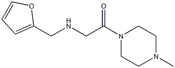 2-[(furan-2-ylmethyl)amino]-1-(4-methylpiperazin-1-yl)ethan-1-one Structure