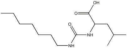 2-[(heptylcarbamoyl)amino]-4-methylpentanoic acid Structure