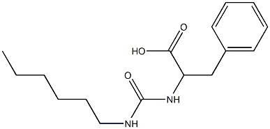  2-[(hexylcarbamoyl)amino]-3-phenylpropanoic acid