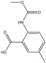 2-[(methoxycarbonyl)amino]-5-methylbenzoic acid Structure