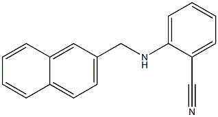 2-[(naphthalen-2-ylmethyl)amino]benzonitrile Structure