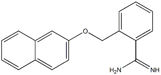 2-[(naphthalen-2-yloxy)methyl]benzene-1-carboximidamide Structure