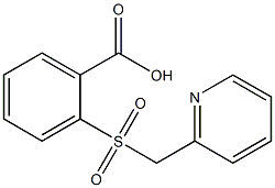 2-[(pyridin-2-ylmethyl)sulfonyl]benzoic acid 化学構造式