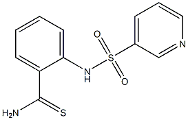 2-[(pyridin-3-ylsulfonyl)amino]benzenecarbothioamide 结构式