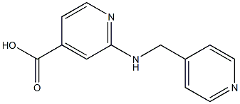 2-[(pyridin-4-ylmethyl)amino]pyridine-4-carboxylic acid,,结构式