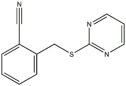 2-[(pyrimidin-2-ylsulfanyl)methyl]benzonitrile