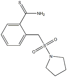 2-[(pyrrolidine-1-sulfonyl)methyl]benzene-1-carbothioamide Structure