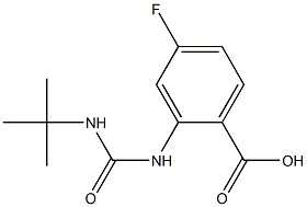 2-[(tert-butylcarbamoyl)amino]-4-fluorobenzoic acid Structure